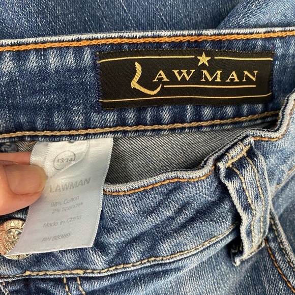 Vintage Lawman High Rise Bareback Bootcut Jeans Size 13/14 Stretch Western Mom. - Picture 13 of 14